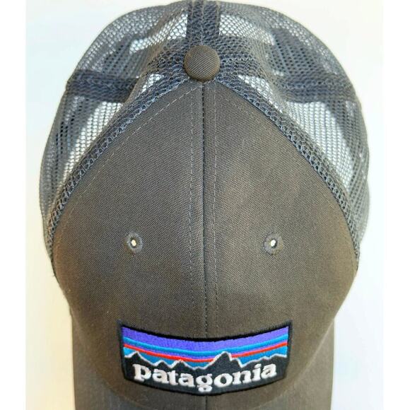 Patagonia Trucker Hat Adult Adjustable Snapback Gray Baseball Cap Outdoor Hiking - Picture 3 of 7
